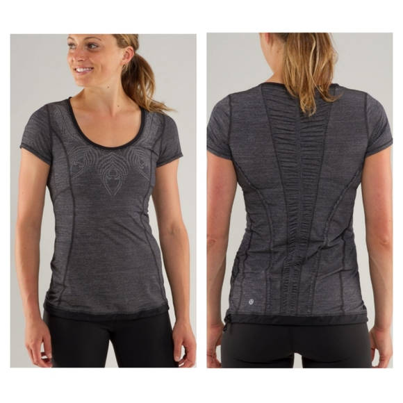 lululemon athletica Tops - Lululemon Run: Silver Bullet Short Sleeve Tech - Heathered Black
